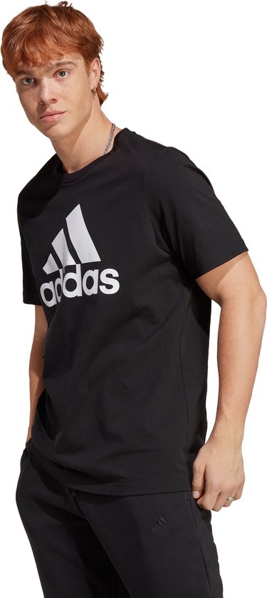 adidas Sportswear Essentials Big Jersey Big Logo T-shirt - Heren - Zwart- 4XL