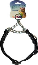 Nobleza Hondenhalsband - Opvoedingshalsband - Trainingshalsband met ketting - Verstelbaar tussen 30 en 45 cm - Zwart