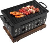 BBQ-grill in Japanse stijl, rechthoekige oven Japanse keuken-houtskoolkachelJapanse barbecue-alcoholkachel Tafelgrill-houtskool
