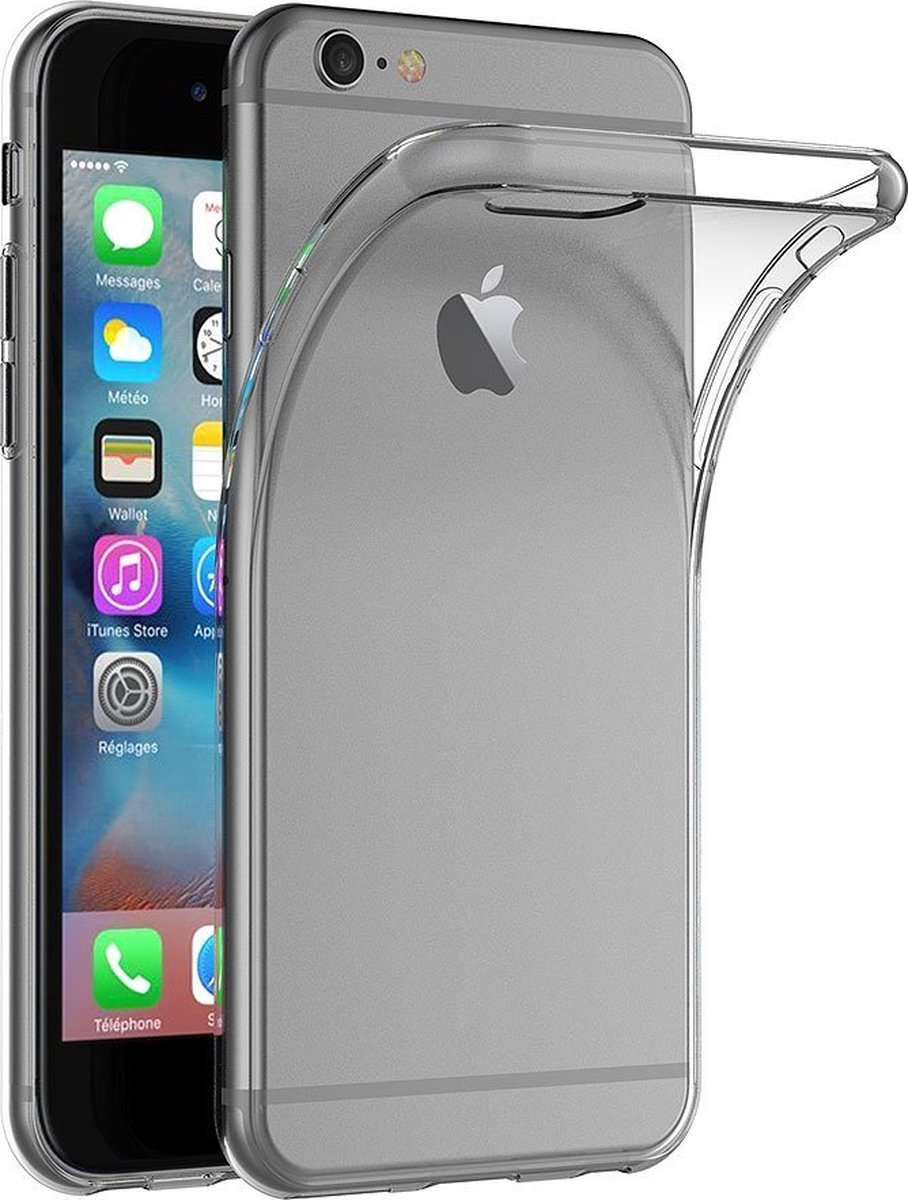 Hoesje voor iPhone 6 Plus backcover Shockproof siliconen Transparant
