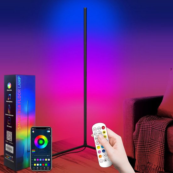 Calex Slimme LED Vloerlamp - Multifunctionele WiFi vloerlamp- Staande