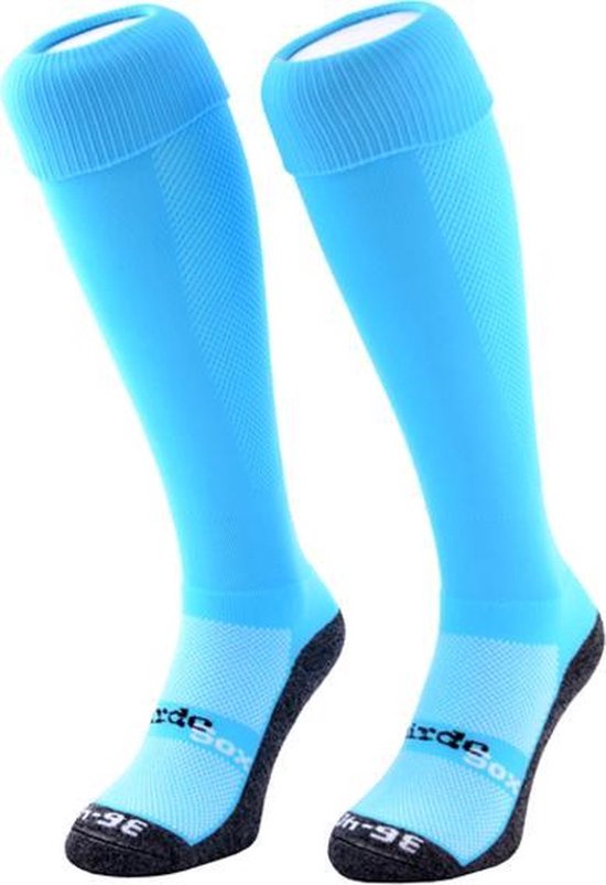 WeirdoSox chaussettes de sport Blauw clair , chaussettes de hockey, chaussettes de football - Taille 31/35