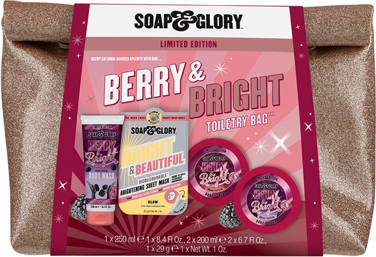 Soap & Glory Berry & Bright Toiletry Bag Giftset