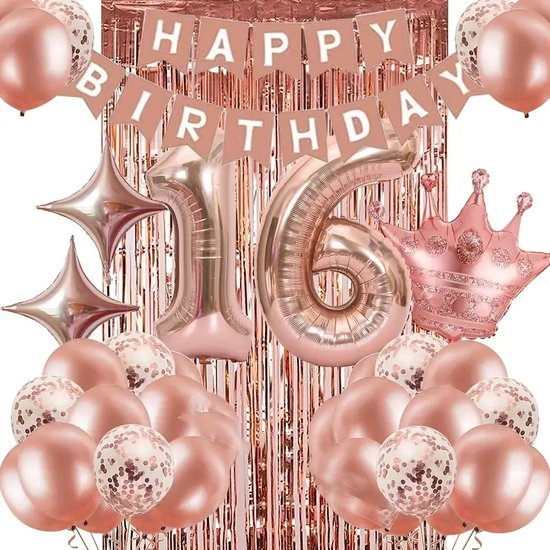COCIDE Verjaardag Koningin Sjerp & Strass Tiara Set COCIDE Rose Gouden Verjaardag Sjerp en Tiara voor Vrouwen Verjaardag Decoratie Kit Strass Hoofdband voor Meisje Glitter Kristal Haaraccessoires