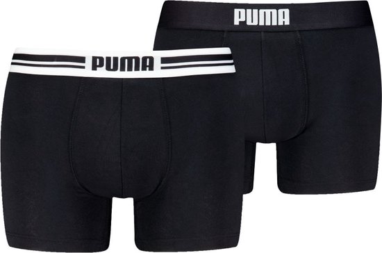 Puma Boxershorts Everyday Placed Logo - 2 pack - Black / Black - Maat M