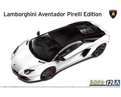 Aoshima Modelbouwpakket Auto - 06121 Lamborghini Aventador Pirelli Edition 2014 Car Plastic - 1:24 - Modelbouw