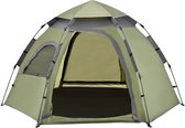 In And OutdoorMatch Tent Blanche - Automatisch - 240x205x140 cm - Donkergroen - Innovatief systeem