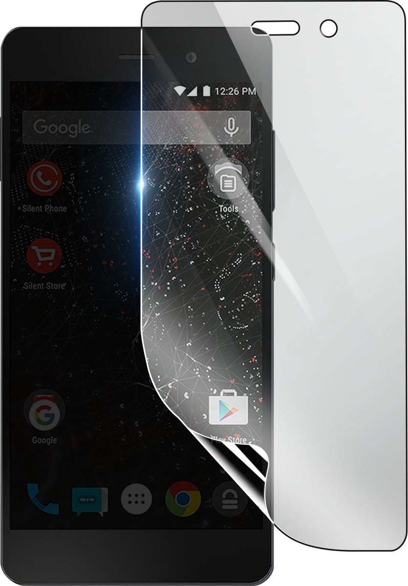 3mk, Geschikt voor Blackphone 2, Schokbestendige Hydrogel Screenprotector, Transparant