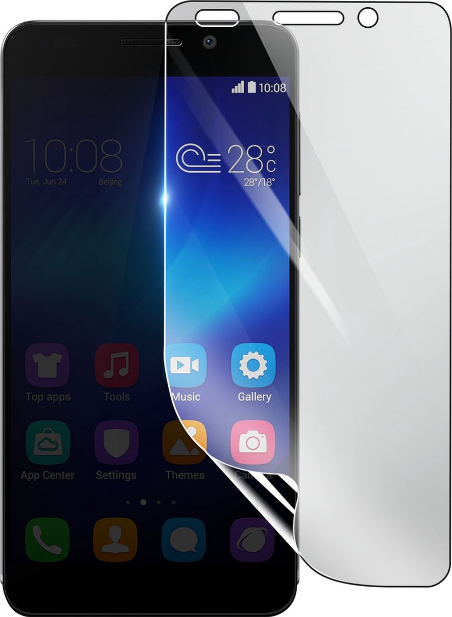 3mk, Geschikt voor Honor 6, Schokbestendige Hydrogel Screenprotector, Transparant