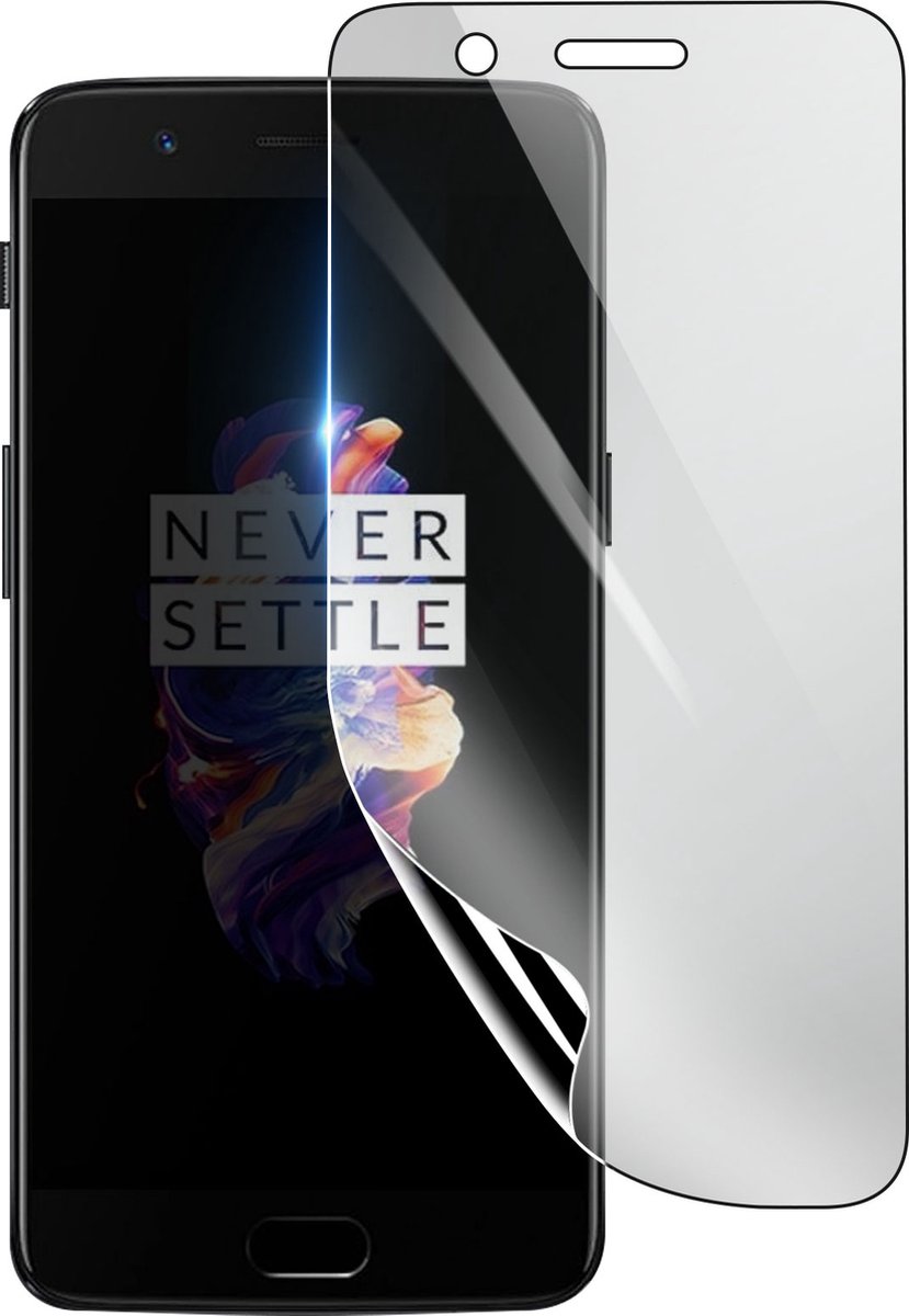 3mk, Geschikt voor Oneplus 5, Schokbestendige Hydrogel Screenprotector, Transparant