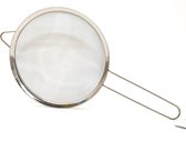 1x Keuken vergiet/zeef edelstaal - diameter 26 cm - Keuken/koken benodigdheden - Zeven/vergieten