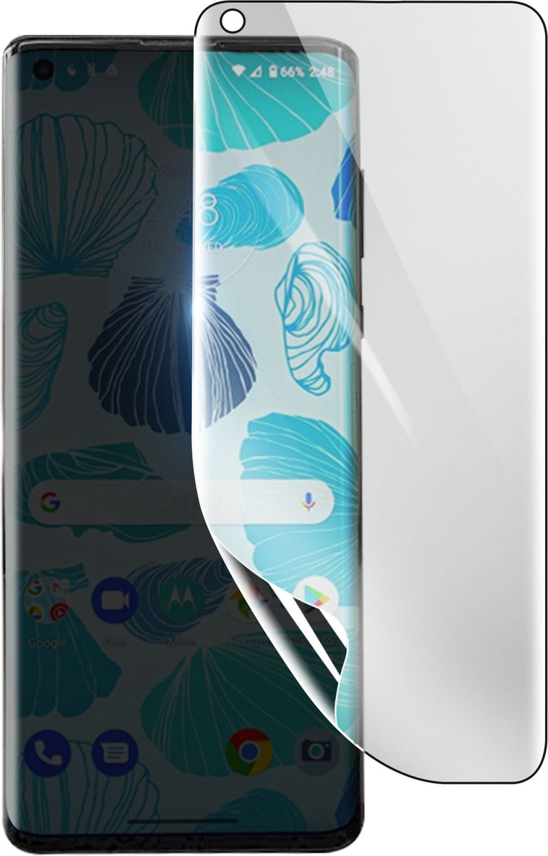 3mk, Geschikt voor Motorola Edge, Schokbestendige Hydrogel Screenprotector, Transparant