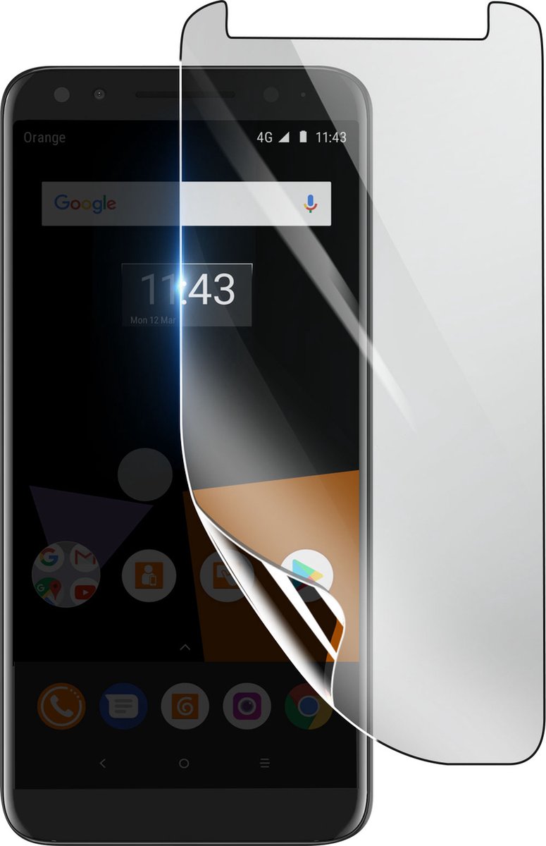 3mk, Geschikt voor Xiaomi Mi 8, Schokbestendige Hydrogel Screenprotector, Transparant
