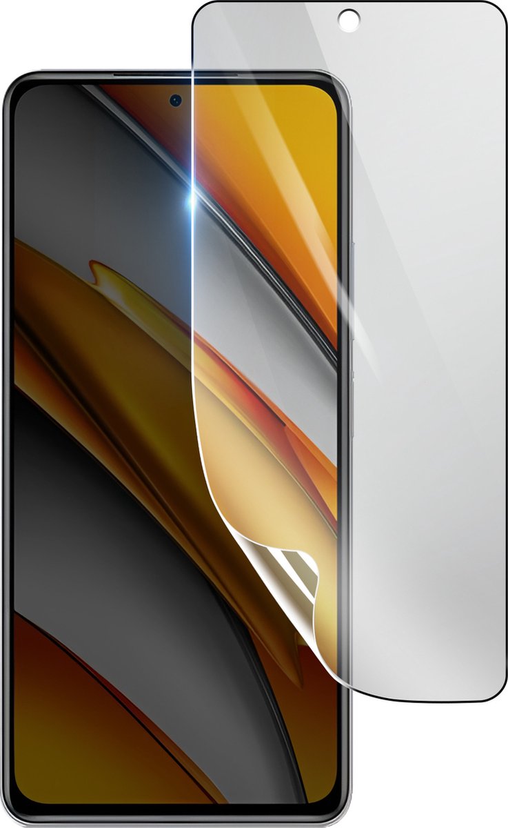 3mk, Geschikt voor Xiaomi Poco F3, Schokbestendige Hydrogel Screenprotector, Transparant