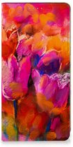 Hoesje met Tekst Geschikt voor Samsung Galaxy S24 Smart Cover Tulips