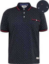 Duke-555 Ashwell Polo Blauw Taille 3XL BIG TAILLE HOMME