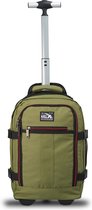 CabinMax Metz Hybrid Reistas – Handbagage 20L Ryanair – Rugzaktrolley – Rugzak - 40x25x20 cm – Compact Backpack – Lichtgewicht – Khaki
