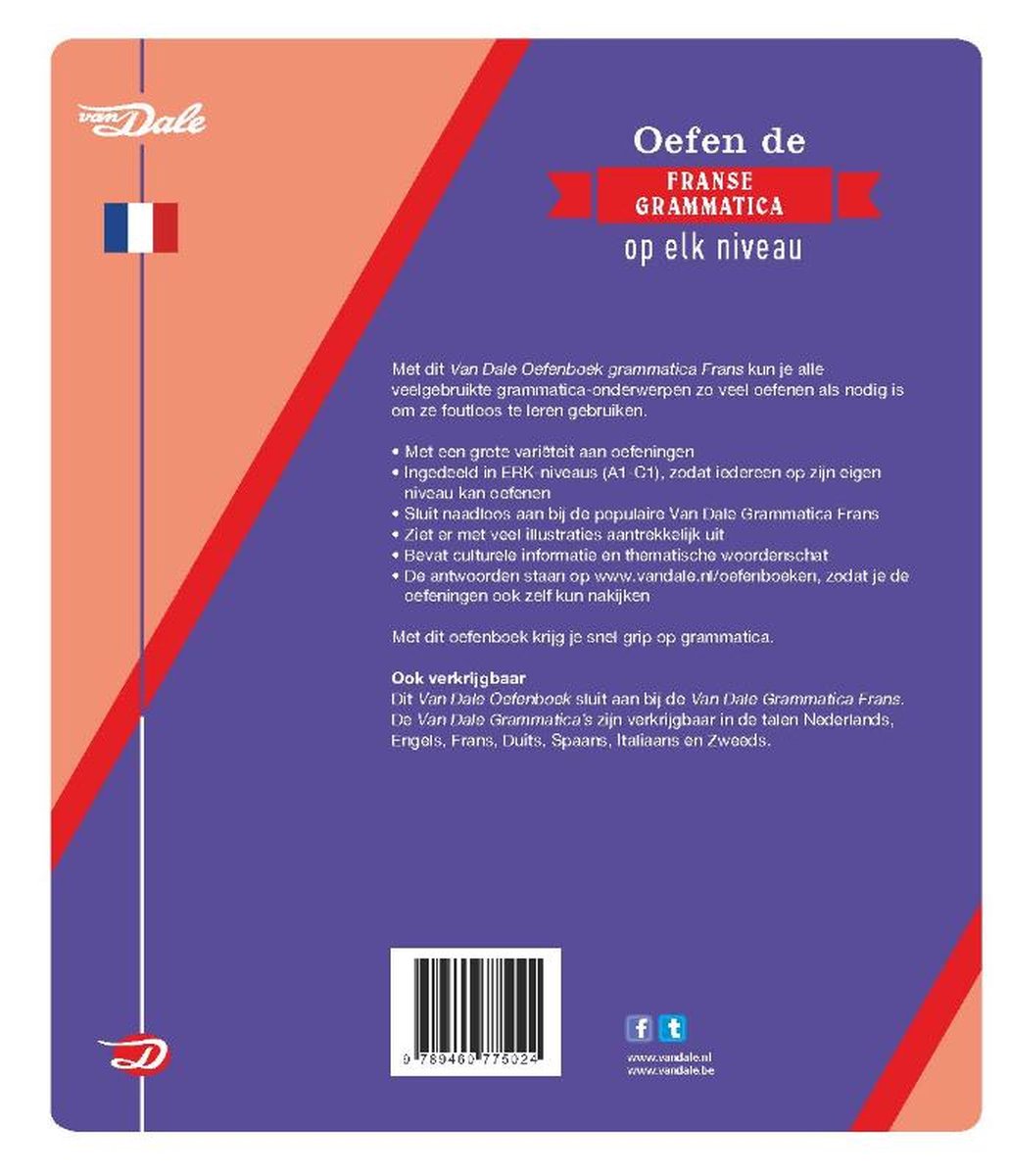 Van Dale Oefenboek grammatica Frans - back cover