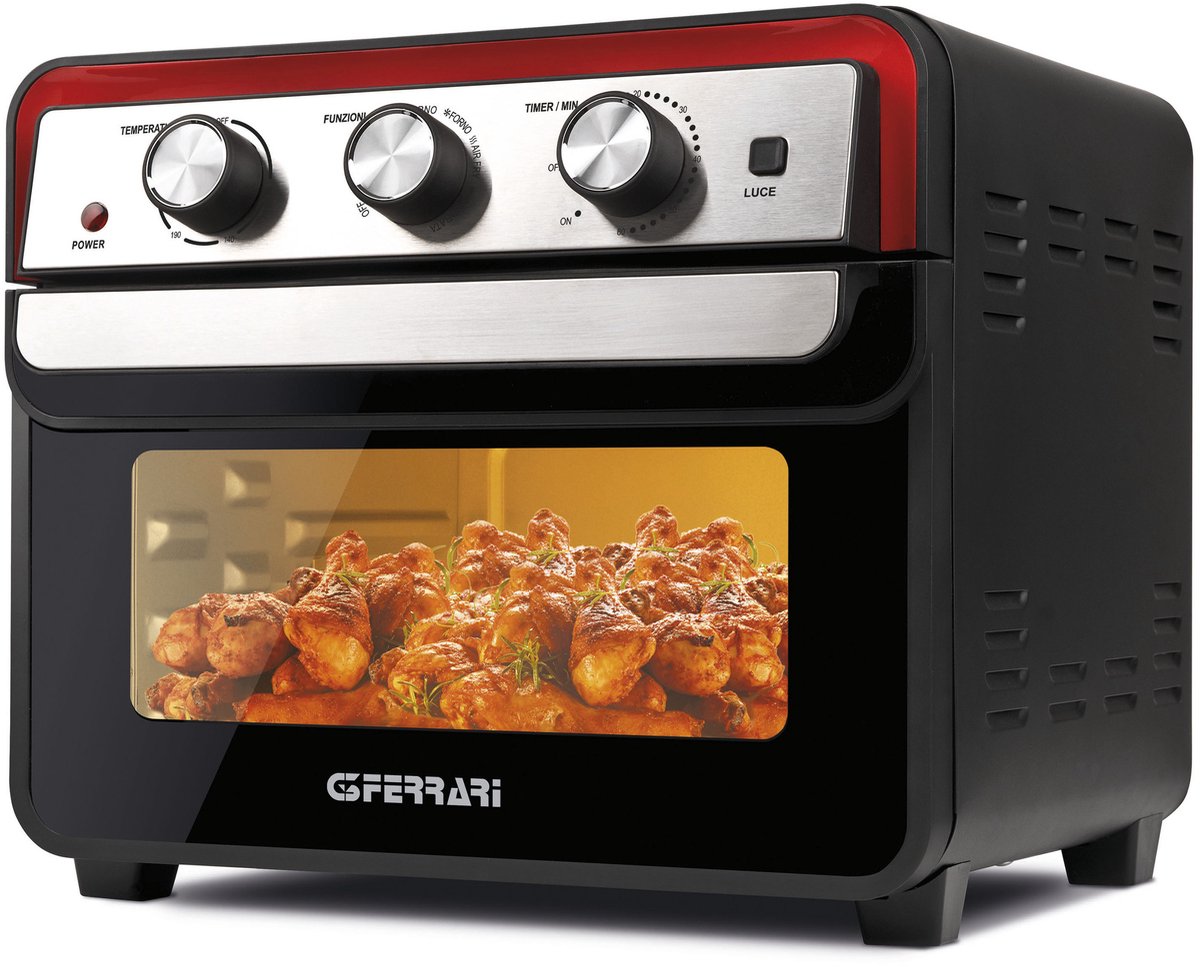 G3 Ferrari Friggisano 22L Enkel Vrijstaand 1700 W Heteluchtfriteuse Zwart
