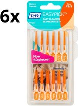 TePe Easypick XS/S - 6 x 60 stuks - Voordeelverpakking