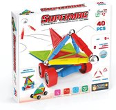 Supermag Wheels 40 - Magnetisch speelgoed - 40 onderdelen - Open einde speelgoed - Magnetic toys - Constructiespeelgoed - Wheels