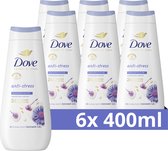 Dove Advanced Care Verzorgende Douchegel - Anti-Stress - 24-uur lang effectieve hydratatie - 6 x 400 ml