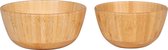 House Nordic - Bamboo Bowls - Set//2 - Bamboe schaaltjes - 15x7.5 en 13x7.5cm