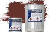 Wixx 2K Epoxy 650 Extreme Betoncoating - 10L - RAL 8012 | Roodbruin