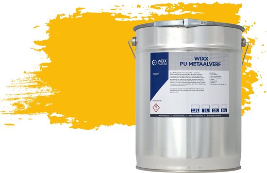 Peinture métal PU Wixx - 2,5 L - RAL 1023 | Jaune trafic