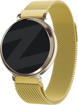 Bandz Milanese Loop band - Milanees smartwatch bandje 14mm met magneetsluiting geschikt voor Garmin Lily 2 (alleen tweede versie) - goud