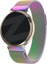 Bandz Milanese Loop band - Milanees smartwatch bandje 14mm met magneetsluiting geschikt voor Garmin Lily 2 (alleen tweede versie) - parelmoer