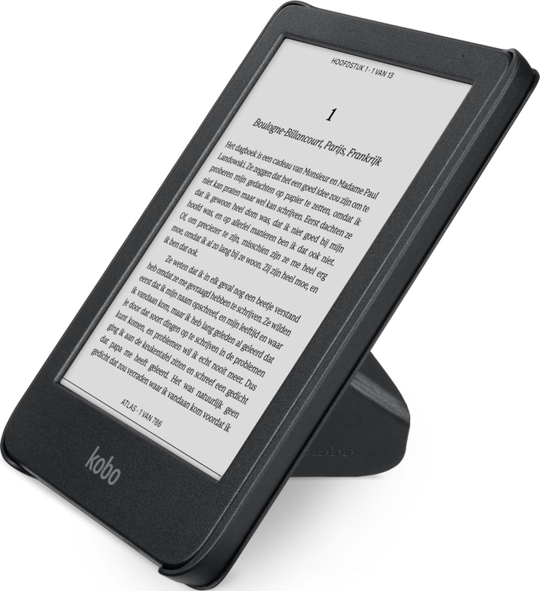 Kobo Clara Colour / BW Hoes voor eReader - SleepCover - Zwart - Ingebouwde standaard – foto 2