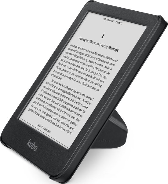 Kobo Clara Colour / BW Hoes voor eReader - SleepCover - Zwart - Ingebouwde standaard van Kobo — afbeelding 2