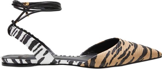 Mangará Dames sandalen Palmito Geitenleer - Dierenprint - Maat 38