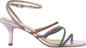 Mangará Arçá Dames sandalen - 8cm Hak - met kristallen bezette bandjes - Bonte- Maat 39