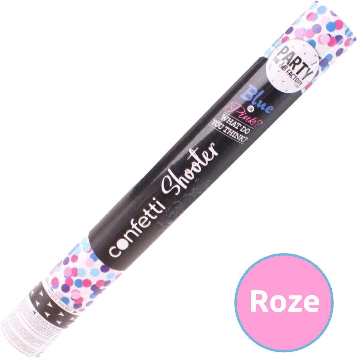 Confetti shooter Gender Reveal 40cm | roze