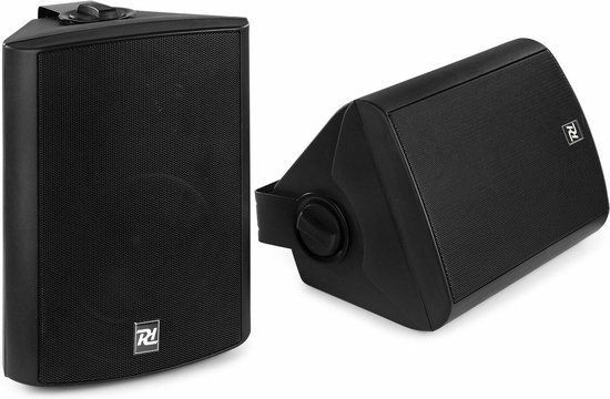 Speakerset Bluetooth - Power Dynamics DS65MB - Met mp3 speler en muurbeugels - Zwart van Power Dynamics — afbeelding 5