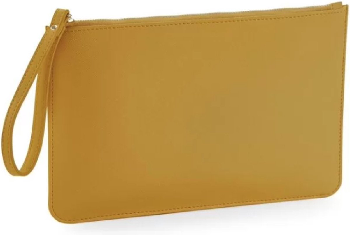 Boutique Accessory Pouch soft mosterd geel handtasje