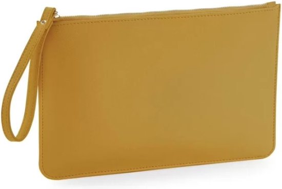 Boutique Accessory Pouch soft mosterd geel handtasje