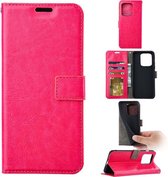 Bookcase Roze Geschikt voor Apple iPhone 14 Pro Max - portemonnee hoesje - ZT Accessoires