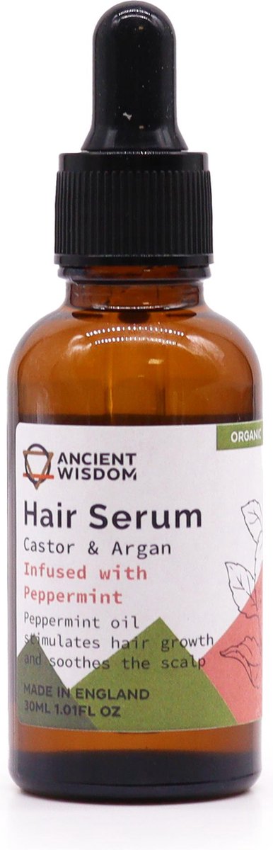 Ancient Wisdom - haarserum - haarolie - haarverzorging - pepermunt - 30ml