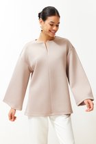 Trendyol TCTSS24UK00032 Volwassenen Vrouwen - Beige - XL