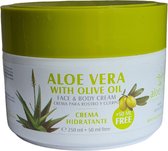Aloe Excellence | Crème Aloe Vera Met Olijfolie | Lichaam- En Gezicht | Canarische Eilanden | Hoge Kwaliteit| 300ml