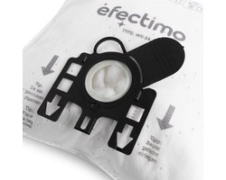 Miele GN stofzuigerzakken van efectimo - geschikt voor: Miele Black Pearl stofzuigerzakken, Miele Black Pearl 5000 stofzakken en Miele type GN - 12 stuks - drielaags topkwaliteit microvezel stofzuigerzakken voor Miele GN