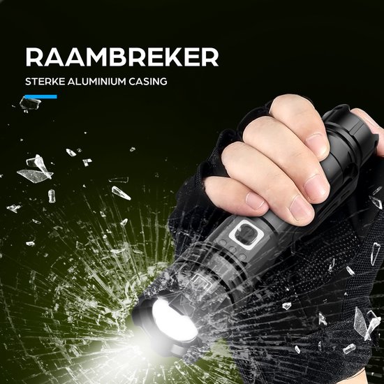 Exortus® Oplaadbare LED Zaklamp - Maglite 1500 Lumen - Duurzaam en Waterdicht - 14500 Batterij