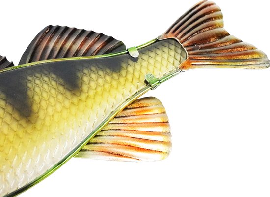 Eurocatch Baars - Muurdecoratie 40cm - 3-D Metaal en Glas - Kunst - Cadeau Idee - Vaderdag Cadeau van Eurocatch — afbeelding 3