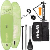 VirtuFit Supboard Ocean 275 - Leaf Green - Stand Up Paddle Board - Supboard Opblaasbaar - Voor beginners en gevorderden - Verstelbare peddel - Max. 180 kg - Met accessoires en draagtas