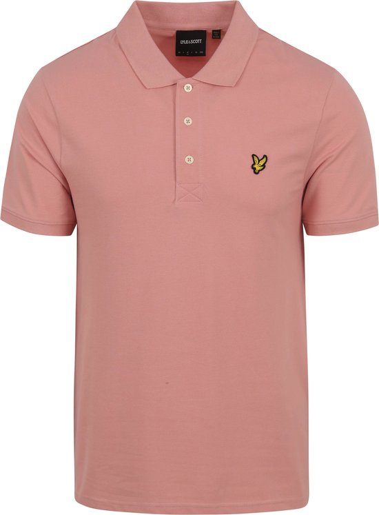 Lyle and Scott - Polo Plain Roze - Regular-fit - Heren Poloshirt Maat XL