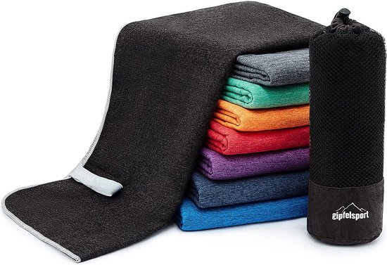 Microvezel handdoekenset, microvezel handdoeken voor sauna, fitness, sport, strandhanddoek, sporthanddoek, 8 maten, 13 kleuren