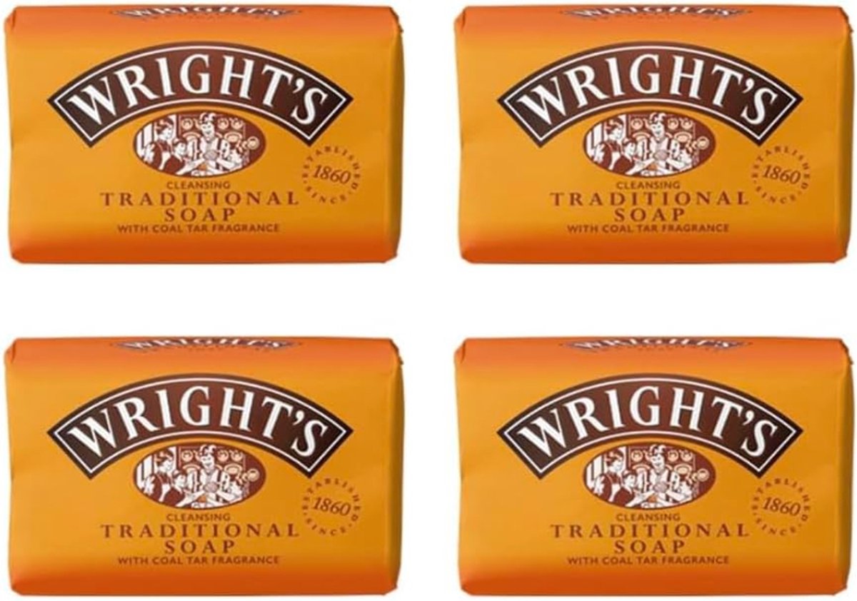 Lot De 4 Savons Traditionnels Wright's Au Goudron De Houille - 100g Chacun - Neufs - Offre 4 Pour 3